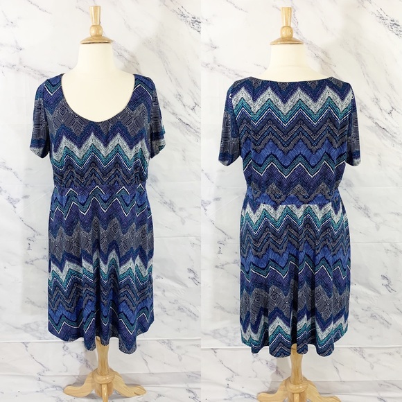 Igigi Dresses & Skirts - Igigi Fitted Adora Dress Blue 18/20